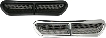 Custom Dynamics Decorative Vent Trim Insert In Black Finish For Harley Davidson 2014-2020 Batwing Fairings On Touring Motorcycles (HD-VENT-INSER-B)