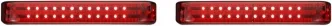 Custom Dynamics ProBEAM Bagz Saddlebag Lights In Black With Red Lens For Harley Davidson 2010-2013 Street Glide & Road Glide Custom Motorcycles (PB-SB-SS6-BR)