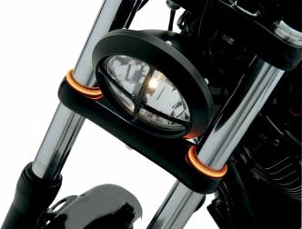 Custom Dynamics Truwrap Turn Signals With Amber/Smoke L.E.D. For 41MM Forks (TW41AS)