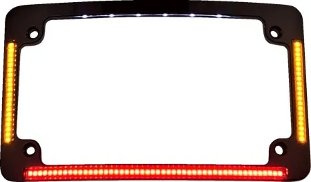 Custom Dynamics All In One Curved License Plate Frame In Black Finish (TF05-B)