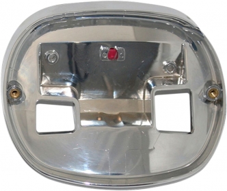 Custom Dynamics Taillight Base Plate Replacement In Chrome For Harley Davidson Motorcycles (TL-BASEPLATE-C)