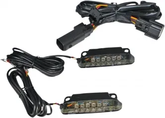 Custom Dynamics Saddlebag Rail L.E.D. Light Bars With Smoke Lens For Harley Davidson 2010-2013 Street Glide & Road Glide Custom Motorcycles (CD-LR-10-S)