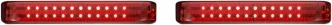 Custom Dynamics ProBEAM Bagz Saddlebag Light In Chrome With Red Lens For Harley Davidson 2009-2013 Touring Motorcycles (PB-SB-SS8-CR)