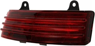 Custom Dynamics ProBEAM Dual Intensity L.E.D. TriBAR Fender Light With Red Lens For Harley Davidson 2010-2013 Street Glide & Road Glide Motorcycles (PB-TRI-2-RED)