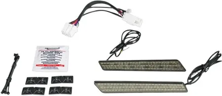 Custom Dynamics Saddlebag L.E.D. Latch Lightz With Smoke Lens For Harley Davidson 1997-2013 Touring Motorcycles (CD-LATCH-HD-S)