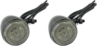 Custom Dynamics ECE Approved ProBEAM Ringz Turn Signals In Black With Amber/White L.E.D. For Universal Fitment (PB-UNV-ECE-AW-B)