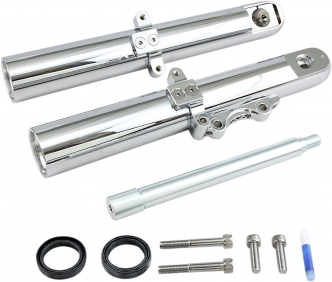 Arlen Ness Fork Legs Hot Legs Smooth Single Disc Chrome Finish For 2000-2007 Touring Models (06-522)