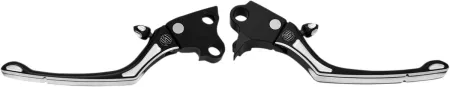 Roland Sands Design Regulator Adjustable Lever Set In Contrast Cut Finish For 2014-2016 Touring (Excluding FLHR, FLHRC) (Hydraulic Operated) Models (0062-4013-BM)