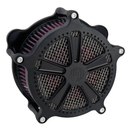 Roland Sands Design Venturi Air Cleaner Judge in Black Ops Finish For CV Carb, 1993-2006 All B.T., Delphi Inj., 2001-2015 Softail, 2004-2017 Dyna (Excluding 2017 FXDLS), 2002-2007 FLT/Touring Models (0206-2024-SMB)