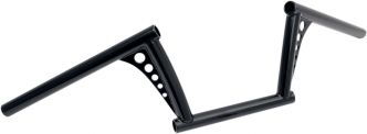 Roland Sands Design 1 Inch Vintage Short Stack Handlebar in Black Finish For 1982-2020 HD (Excluding 2008-2020 E-Throttle, 1988-2011 Springers) Models (0173-1828-BP)