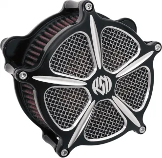 Roland Sands Design Venturi 5 Speed Air Cleaner Kit in Contrast Cut Finish For 1991-2020 XL Sportster (Excluding XR1200) Models (0206-2002-BM)