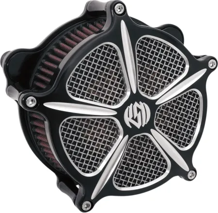 Roland Sands Design Venturi Air Cleaner 5 Spoke in Contrast Cut Finish For 2016-2017 Softail, 2017 FXDLS, 2008-2016 Touring, Trike (E-Throttle) Models (0206-2001-BM)