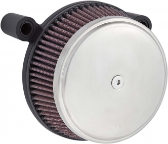 Arlen Ness Stainless Steel Stage 1 Big Sucker Air Cleaner Kit With Pre-Oiled Air Filter For Harley Davidson 2008-2016 Touring & 2016-2017 Softail Models (18-752)