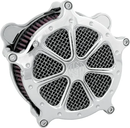 Roland Sands Design Venturi 7 Spoke Air Cleaner Kit in Chrome Finish For 2016-2017 Softail, 2017 FXDLS, 2008-2016 Touring, Trike (E-Throttle) Models (0206-2004-CH)