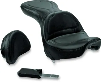 Saddlemen Explorer Ultimate Comfort Seat With Driver Backrest For Harley Davidson 2000-2007 FXSTD Softail Deuce Models (8252JS)