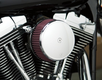Arlen Ness Smooth Stage 1 Big Sucker Air Cleaner Kit In Chrome Finish With Pre-Oiled Filter For Harley Davidson 1993-1999 Dyna, Softail & Touring Models (18-322)