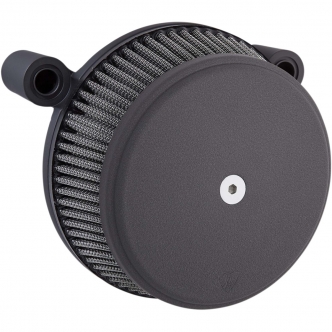 Arlen Ness Smooth Stage 1 Big Sucker Air Cleaner Kit In Black With Synthetic Filter For Harley Davidson 1988-2020 Sportster Models (50-339)