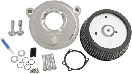 Arlen Ness Big Sucker Stage 1 Air Cleaner Kit With Chrome Backing Plate & Synthetic Filter For Harley Davidson 1993-1999 Dyna, Softail & Touring Models (50-516)