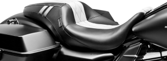 Le Pera Outcast GT 2-Up Double Diamond Seat in Black & White For 2017-2023 Touring Models (LK-987GT1)