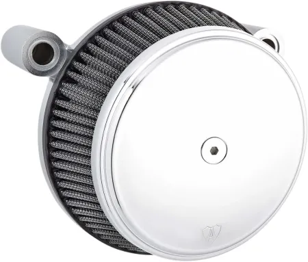Arlen Ness Smooth Stage I Big Sucker Air Filter Kit In Chrome With Synthetic Filter For Harley Davidson 1999-2017 Twin Cam (Exc. E-Throttle & 99-01 FLT) (50-331)