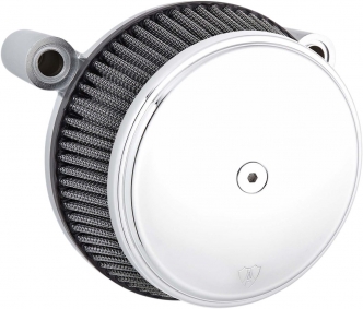 Arlen Ness Smooth Stage 1 Big Sucker Air Cleaner Kit In Chrome Finish With Synthetic Filter For Harley Davidson 1988-2021 Sportster Models (50-334)