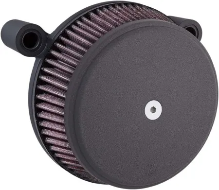 Arlen Ness Smooth Stage 1 Big Sucker Air Cleaner Kit In Black With Pre-Oiled Filter For Harley Davidson 2008-2016 Touring & 2016-2017 Softail Models (18-325)