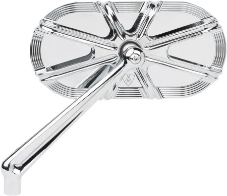 Arlen Ness Deep Cut Caged Left Hand Mirror in Chrome Finish (13-165)