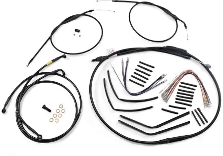 Burly Brand 12 Inch T-Bar Control Kit in Black Finish For 1999-2005 Dyna Models (B30-1190)