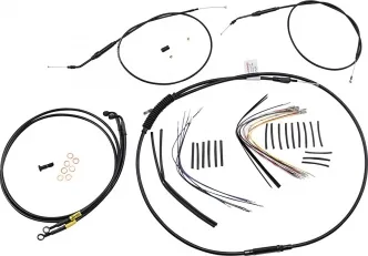 Burly Brand 14 Inch T-Bar Control Kit in Black Finish For 1999-2005 Dyna Models (B30-1191)