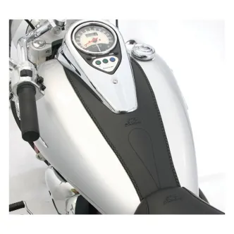 Mustang Tank Bib Plain Black For Kawasaki 2006-2017 Vulcan  VN 900 Models (Excl LT Models) (93197)