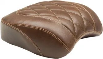 Mustang Wide Tripper Pillion Pad Diamond Stitch in Brown For 2018-2021 Softail Fat Bob Models (83015)