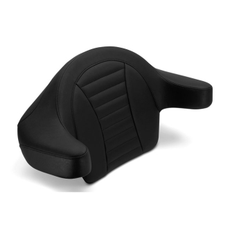 Mustang Wrap-Around Passenger Backrest in Black Vinyl Upholstery For 1993-2013 Touring With king Tour-Pak Only Models (79013)