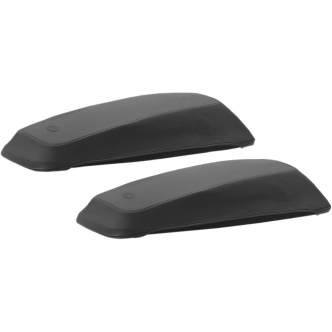 Mustang Smooth Vinyl Saddlebag Lid Cover in Black Finish For 2014-2021 Touring Models (Pair) (77625)