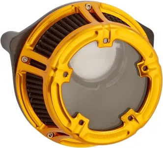 Arlen Ness Method Air Cleaner Kit in Gold Finish For 2001-2015 Softail, 2004-2017 Dyna (Excluding 2017 FXDLS), 2002-2007 FLT/Touring Models (18-177)
