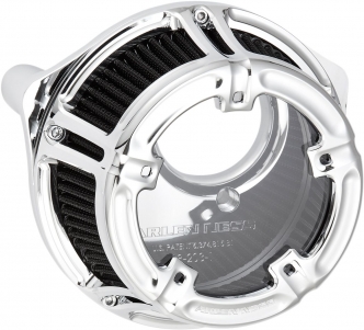 Arlen Ness Method Air Cleaner In Chrome Finish For Harley Davidson 2000-2017 Dyna, Softail & Touring Models (Excl. E-Throttle) (18-972)