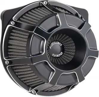 Arlen Ness Beveled Inverted Air Cleaner Kit In Black Finish For Harley Davidson 1999-2017 Twin Cam (Exc. E-Throttle & 99-01 FLT) (18-935)