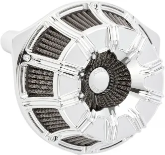 Arlen Ness 10-Gauge Inverted Air Cleaner Kit In Chrome Finish For Harley Davidson 2008-2016 FLT & 2016-2017 FLST & FXDLS (18-940)