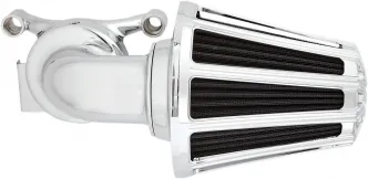 Arlen Ness 10-Gauge Monster Sucker Air Cleaner In Chrome Finish For Harley Davidson 1999-2017 Twin Cam (Exc. E-Throttle & 99-01 FLT) (81-022)