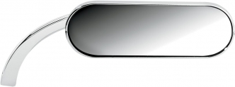 Arlen Ness Mini Oval Right Side Mirror in Chrome Finish (13-407)