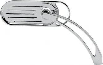 Arlen Ness Die-Cast Sling-Shot Grooved Mirror in Chrome Finish (13-040)