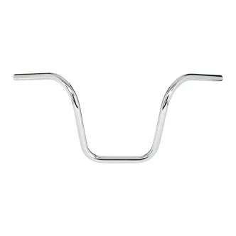 Biltwell Ape Hanger 1 Inch Smooth Handlebars In Chrome Finish For Universal Fitment (Excluding Harley Davidson With Stock Hand Controls) (6004-1052) 