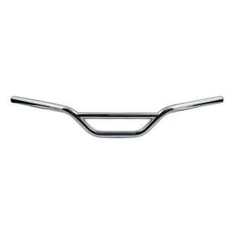 Biltwell Moto 1 Inch Smooth Handlebars In Chrome Finish For Universal Fitment (Excluding Harley Davidson With Stock Hand Controls) (6016-1052)