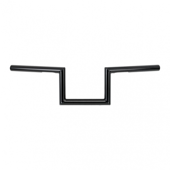 Biltwell Zed 1 Inch Slotted Handlebars In Black Finish For 1982-2023 Harley Davidson Models (Excl. 08-23 E-Throttle) (6010-2016)