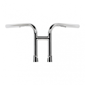 Biltwell Re-Bar 1 Inch Slotted Handlebars In Chrome Finish For 1982-2023 Harley Davidson Models (Excl. 08-23 E-Throttle) (6201-1056)