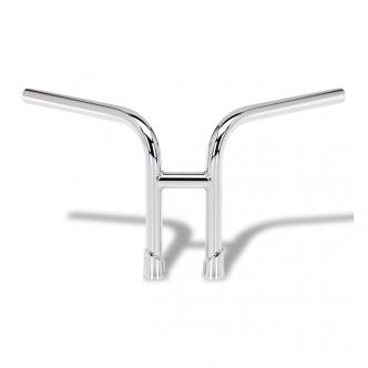 Biltwell Re-Bar 1 Inch Smooth Handlebars In Chrome Finish For Universal Fitment (Excluding Harley Davidson With Stock Hand Controls) (6201-1052)