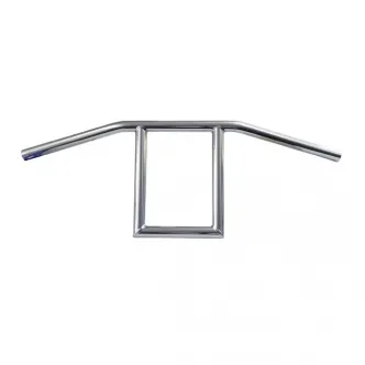 Biltwell Window 1 Inch Smooth Handlebars In Chrome Finish For Universal Fitment (Excluding Harley Davidson With Stock Hand Controls) (6006-1052)