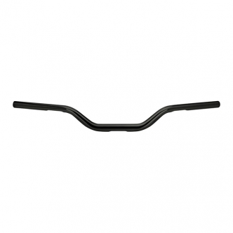 Biltwell Tracker Mid O/S Slotted Handlebars In Black Finish For 1982-2023 Harley Davidson Models (Excl. 08-23 E-Throttle) (6308-2013)