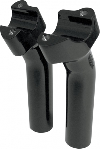 Drag Specialties 5.5 Inch Taill Buffalo Risers With 1 Inch Pullback In Gloss Black For 1 Inch Handlebars (0602-0352)