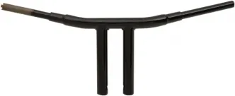 Drag Specialties 10 Inch Big Buffalo 1 1/2 Inch Choppers T-Bar In Gloss Black For Harley Davidson Models With Or Without E-Throttle (0601-4316)
