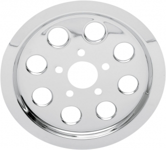 Drag Specialties Chrome Outer Rear Pulley Insert For 1991-2003 HD Sportster Models  (302219)